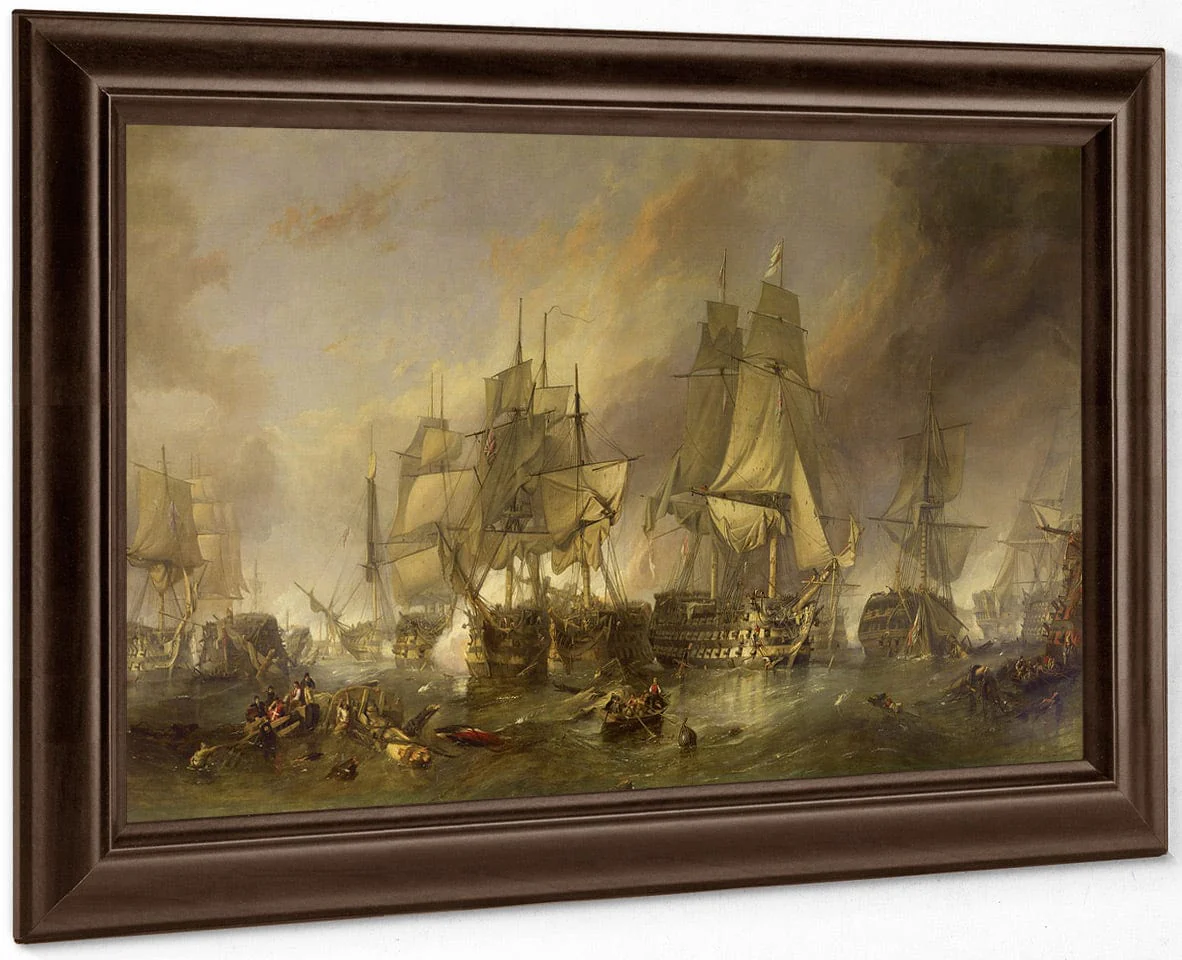 The Battle Of Trafalgar By William Clarkson Stanfield - Image 6