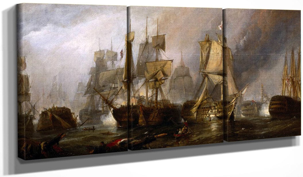The Battle Of Trafalgar Victory Of Lord Nelson By Clarkson Frederick Stanfield