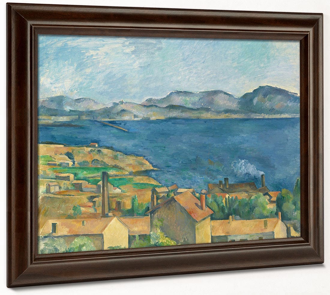 The Bay Of Marseilles, Seen From L'estaque By Paul Cezanne - Image 4