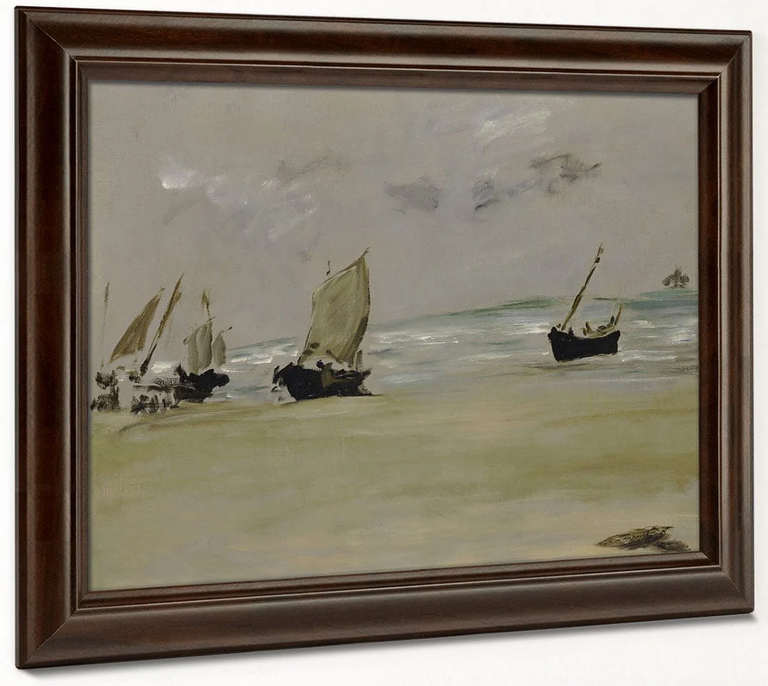 The Beach At Berck By Edouard Manet - Image 6