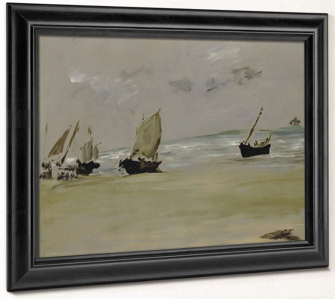 The Beach At Berck By Edouard Manet - Image 8
