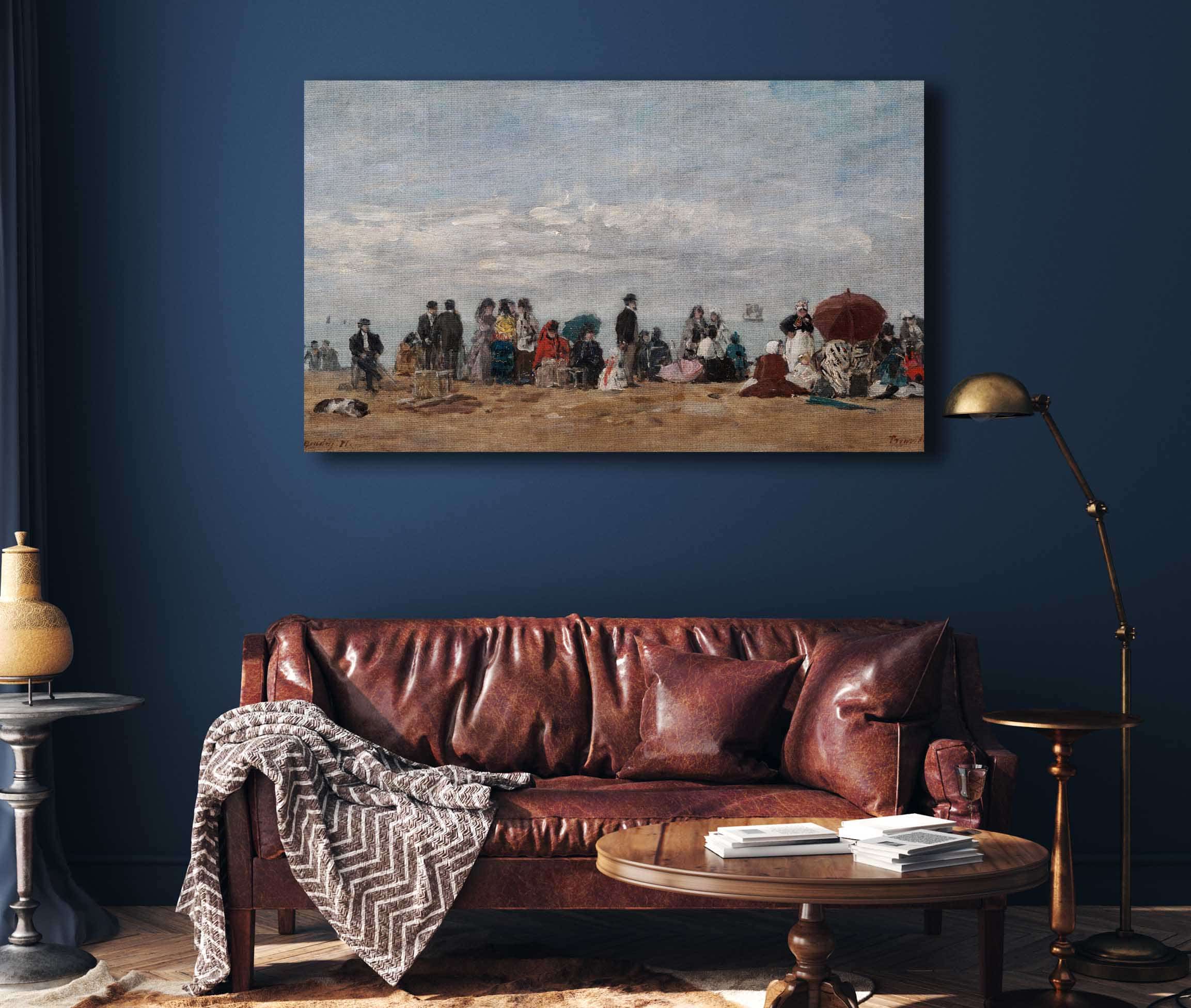 The Beach At Trouville by Eugene Boudin - Image 4