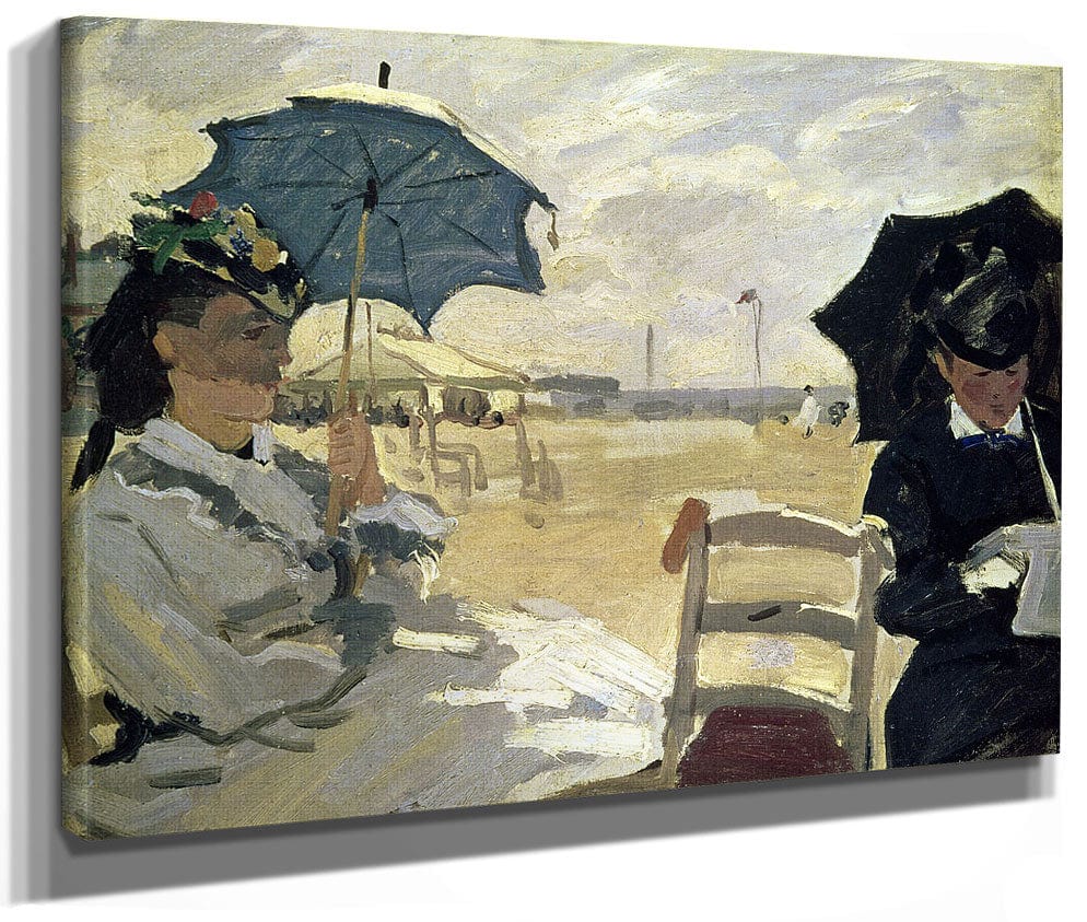 The Beach At Trouville By Claude Monet