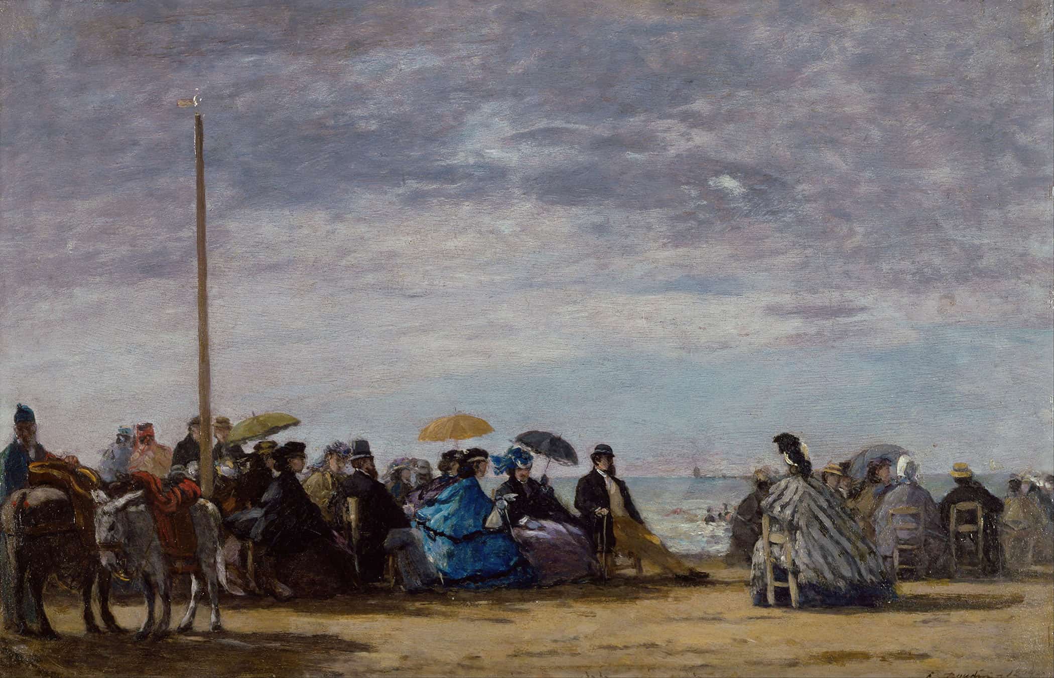 The Beach by Eugene Boudin - Image 2