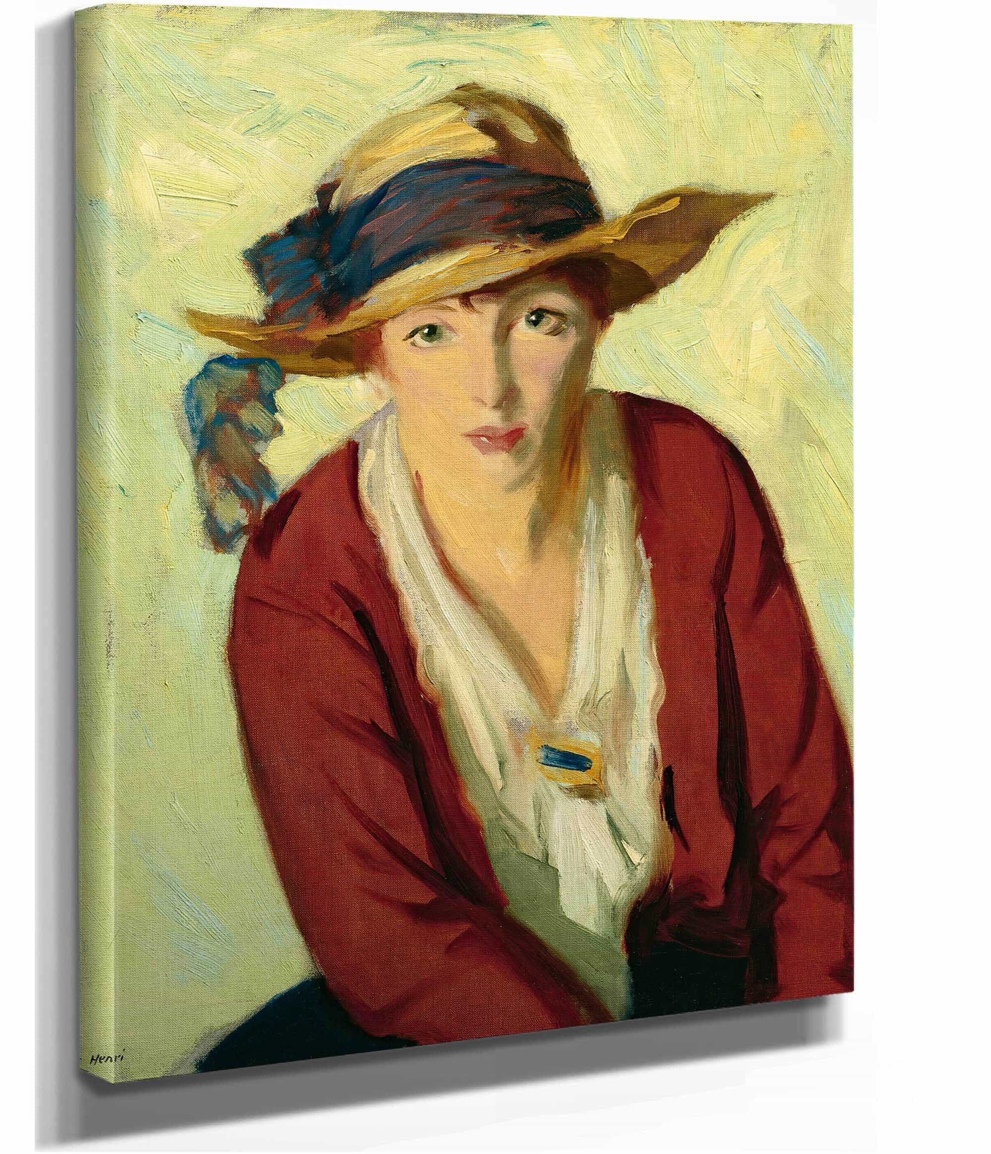 The Beach Hat by Robert Henri - Image 2