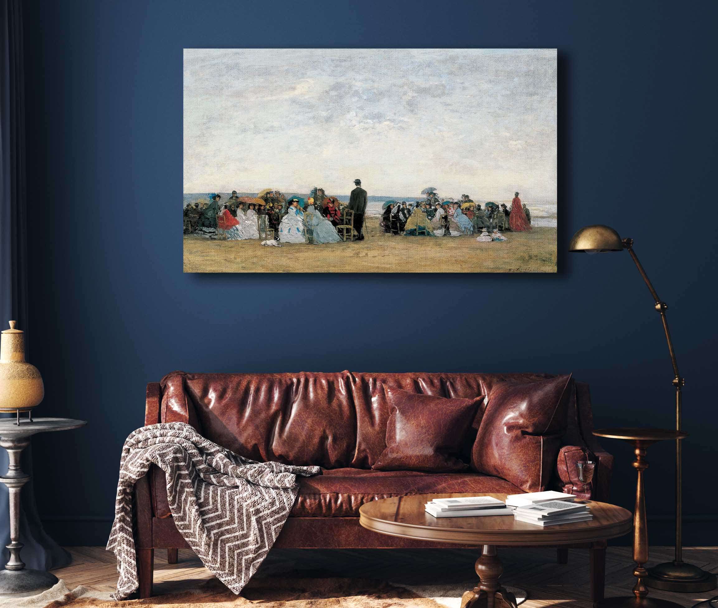 The Beach Near Trouville by Eugene Boudin - Image 4