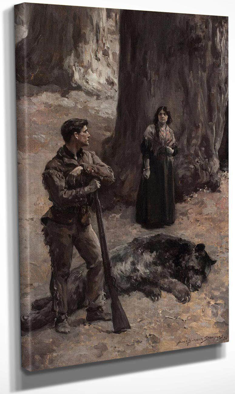 The Bear Hunter 1896 By Alice Barber Stephens