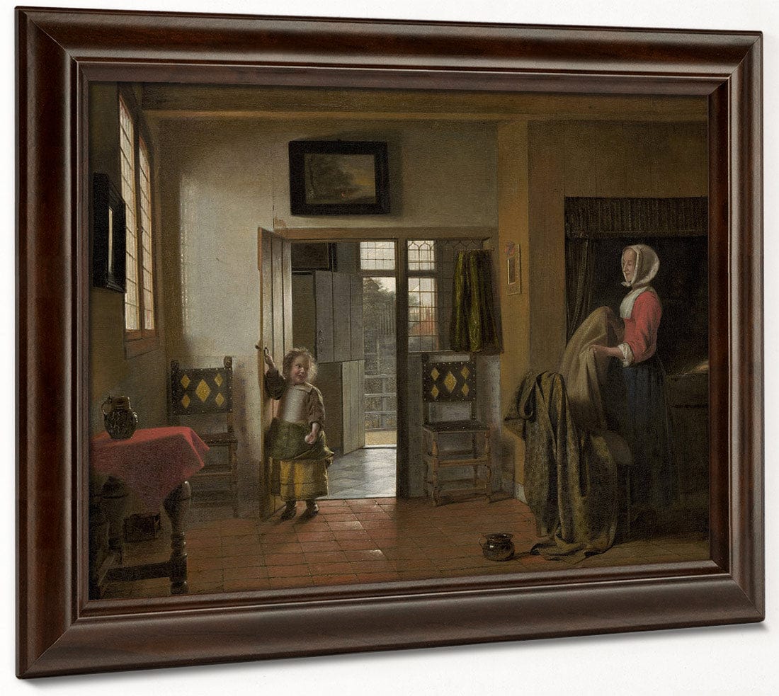 The Bedroom By Pieter De Hooch - Image 6