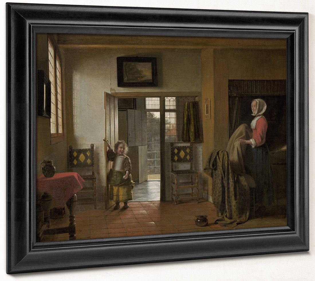 The Bedroom By Pieter De Hooch - Image 8