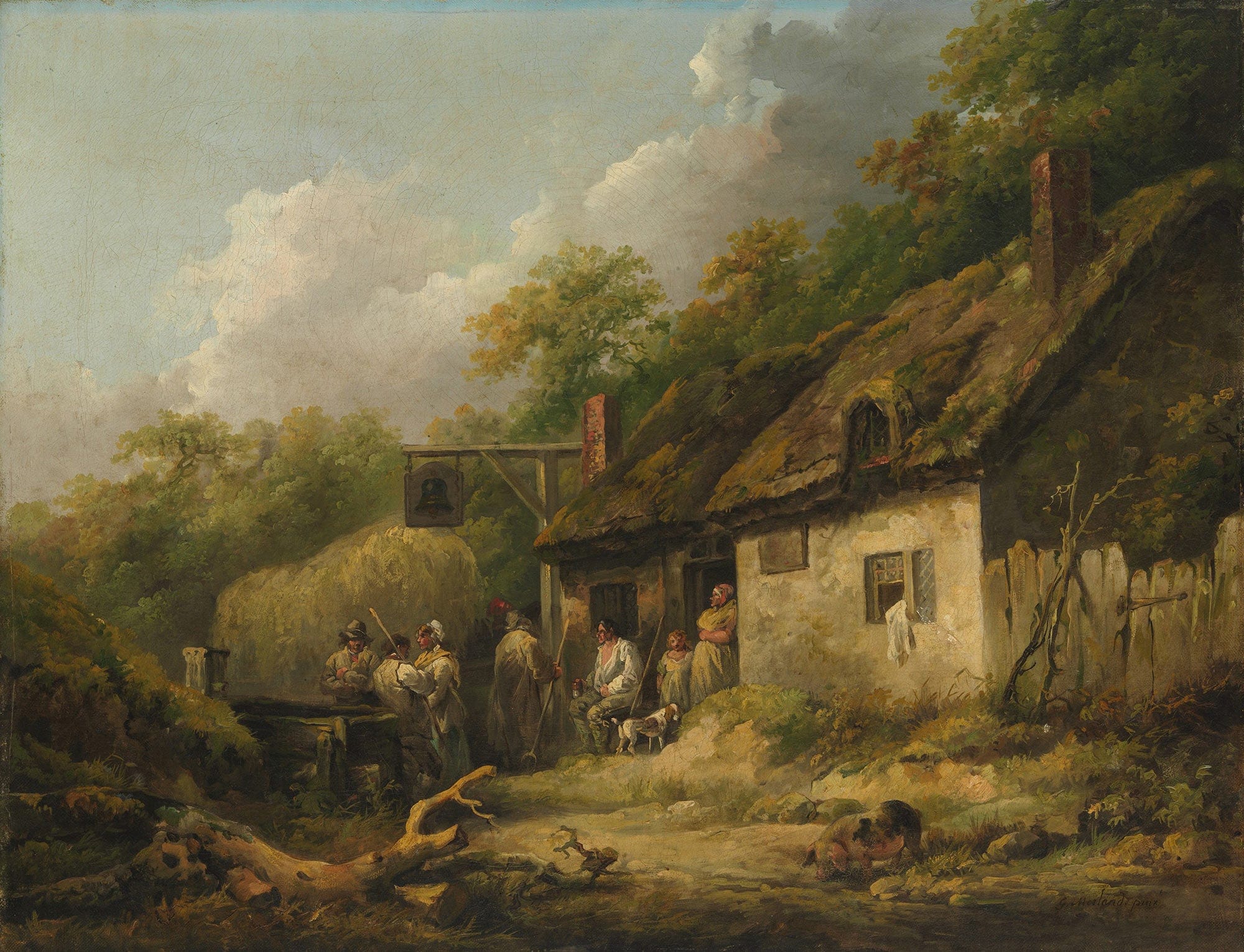 The Bell Inn Late S by George Morland - Image 2