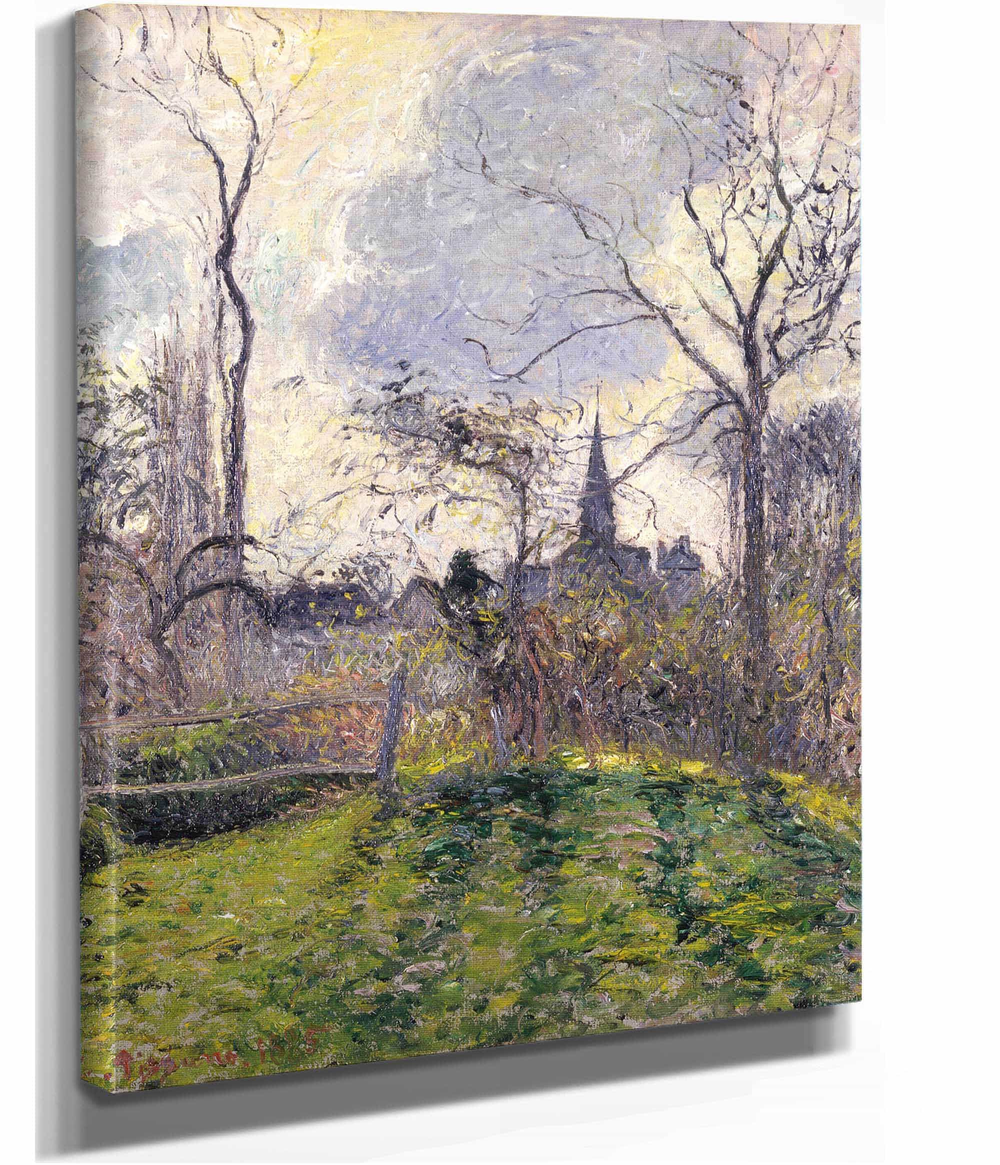 The Bell Tower Of Bazincourt by Camille Pissarro - Image 2