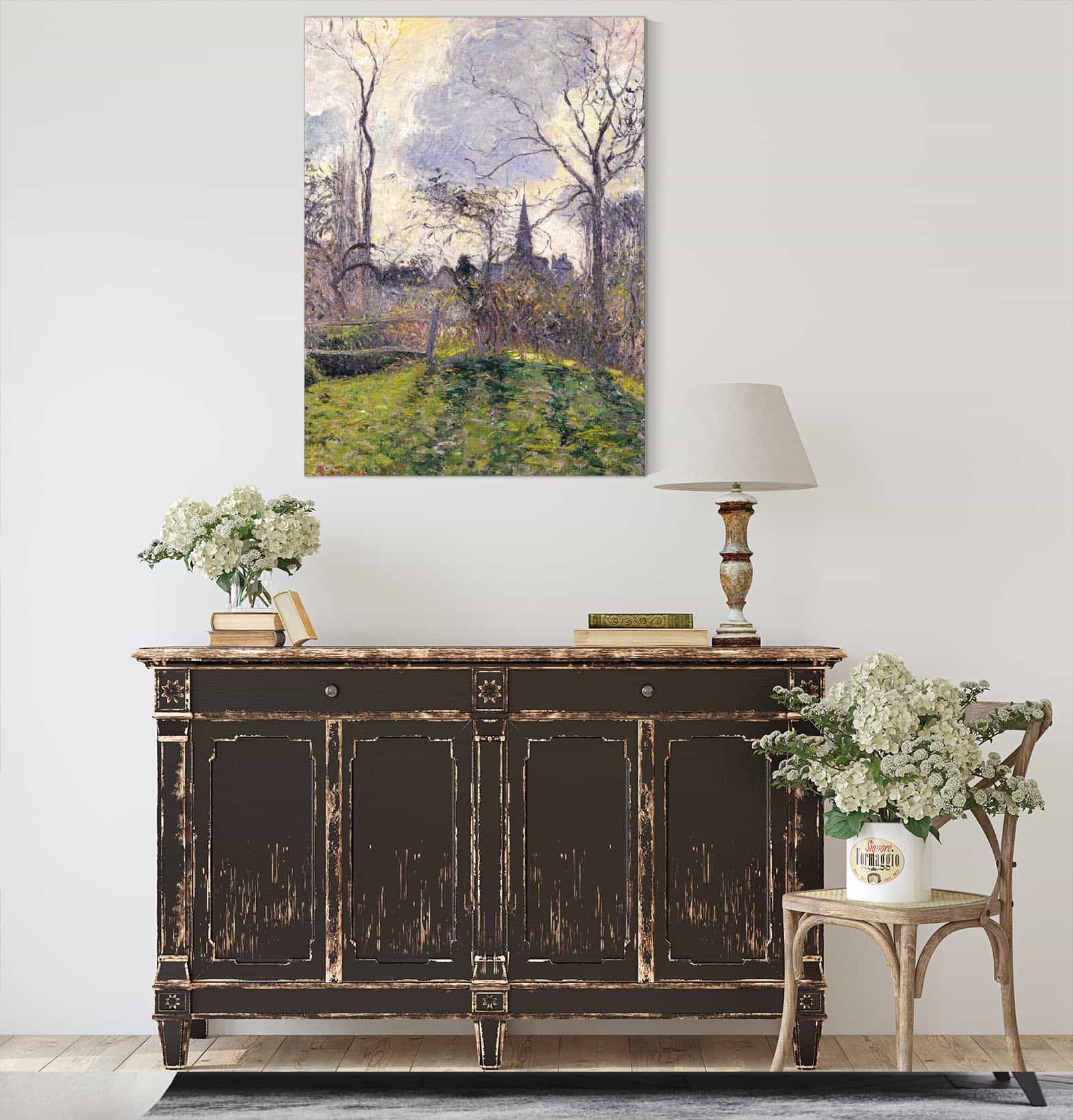 The Bell Tower Of Bazincourt by Camille Pissarro - Image 4