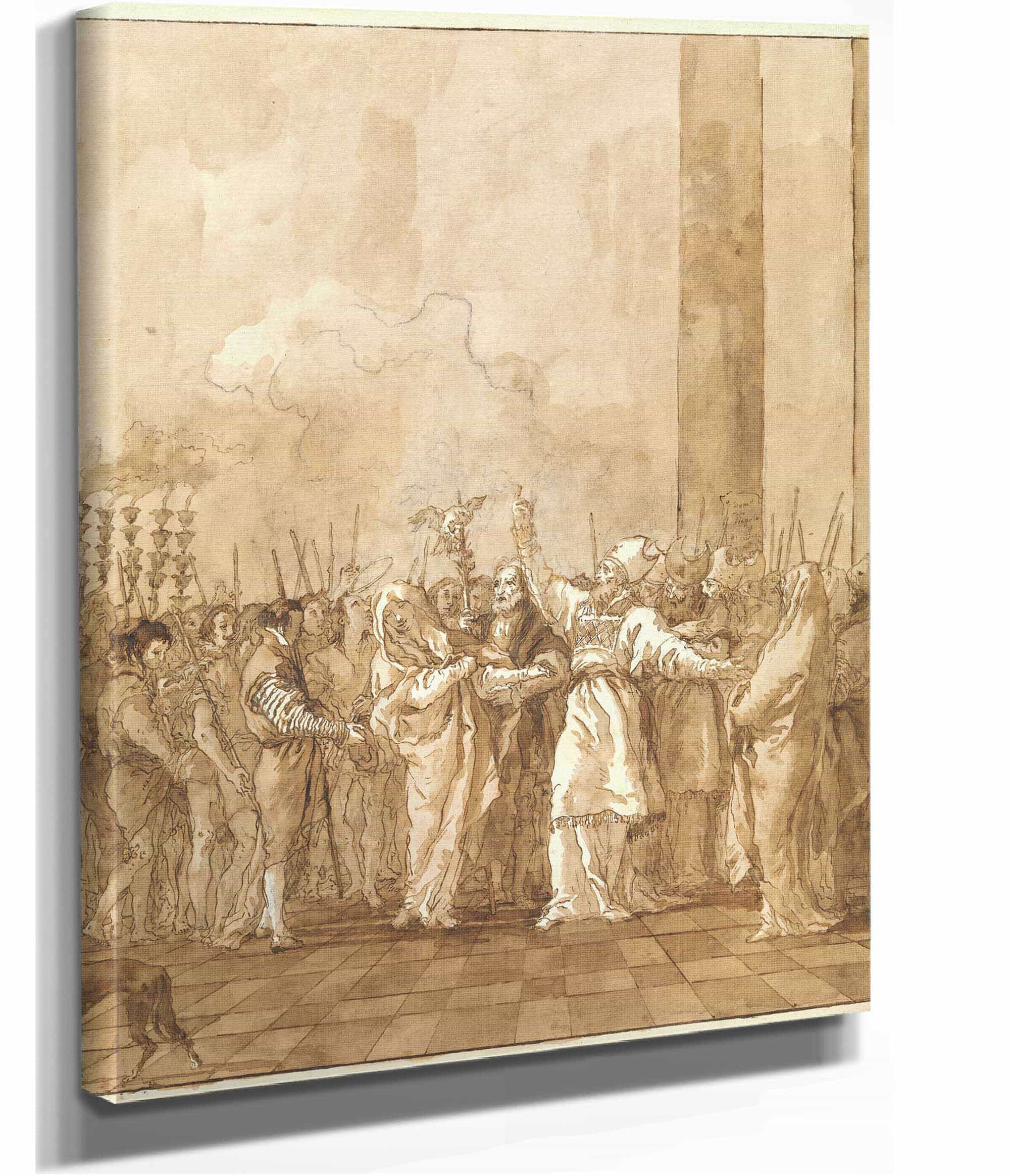 The Betrothal Of The Virgin by Giovanni Domenico Tiepolo - Image 2