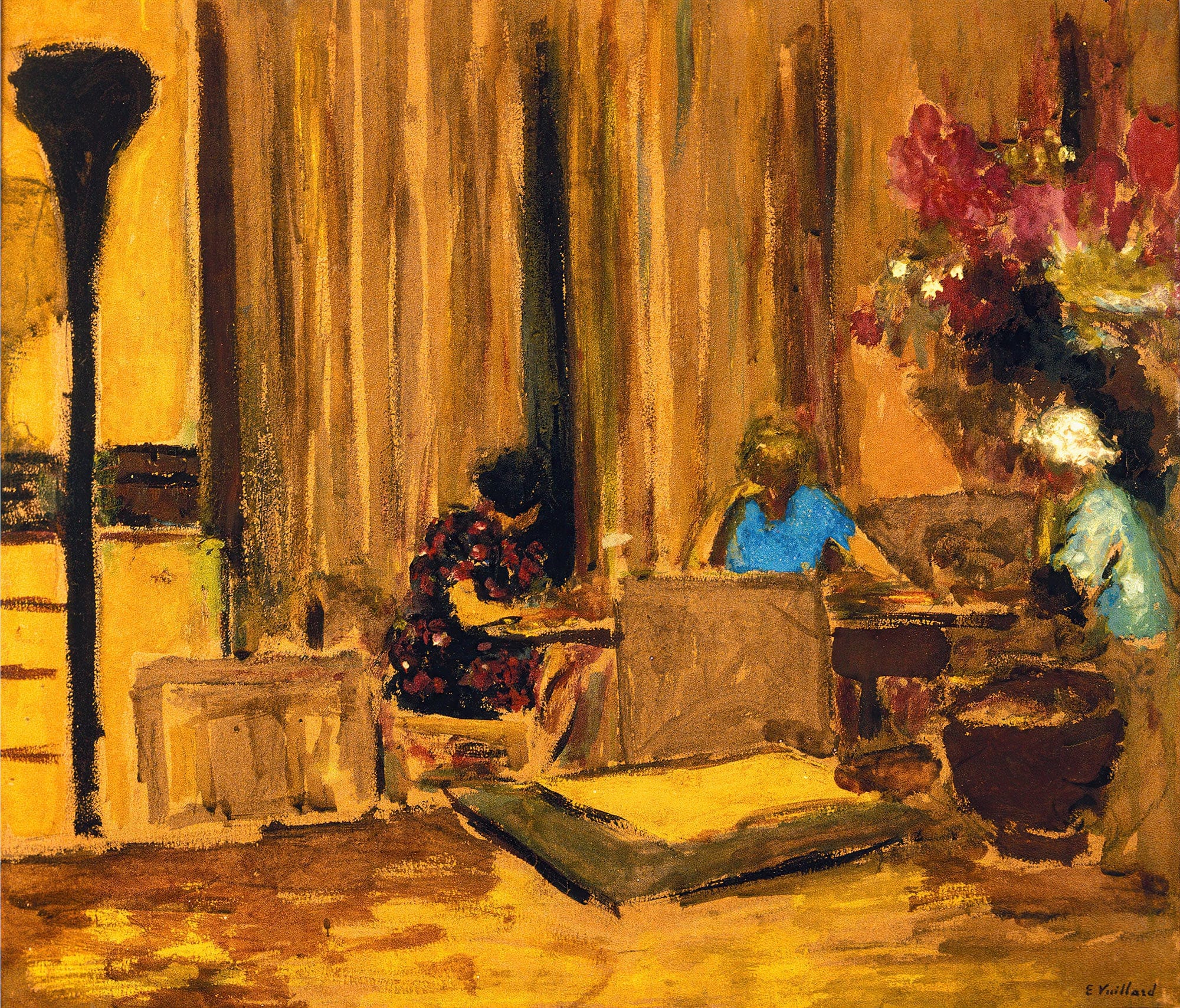 The Billiard Room At The Chateau At Clayes by Edouard Vuillard - Image 2