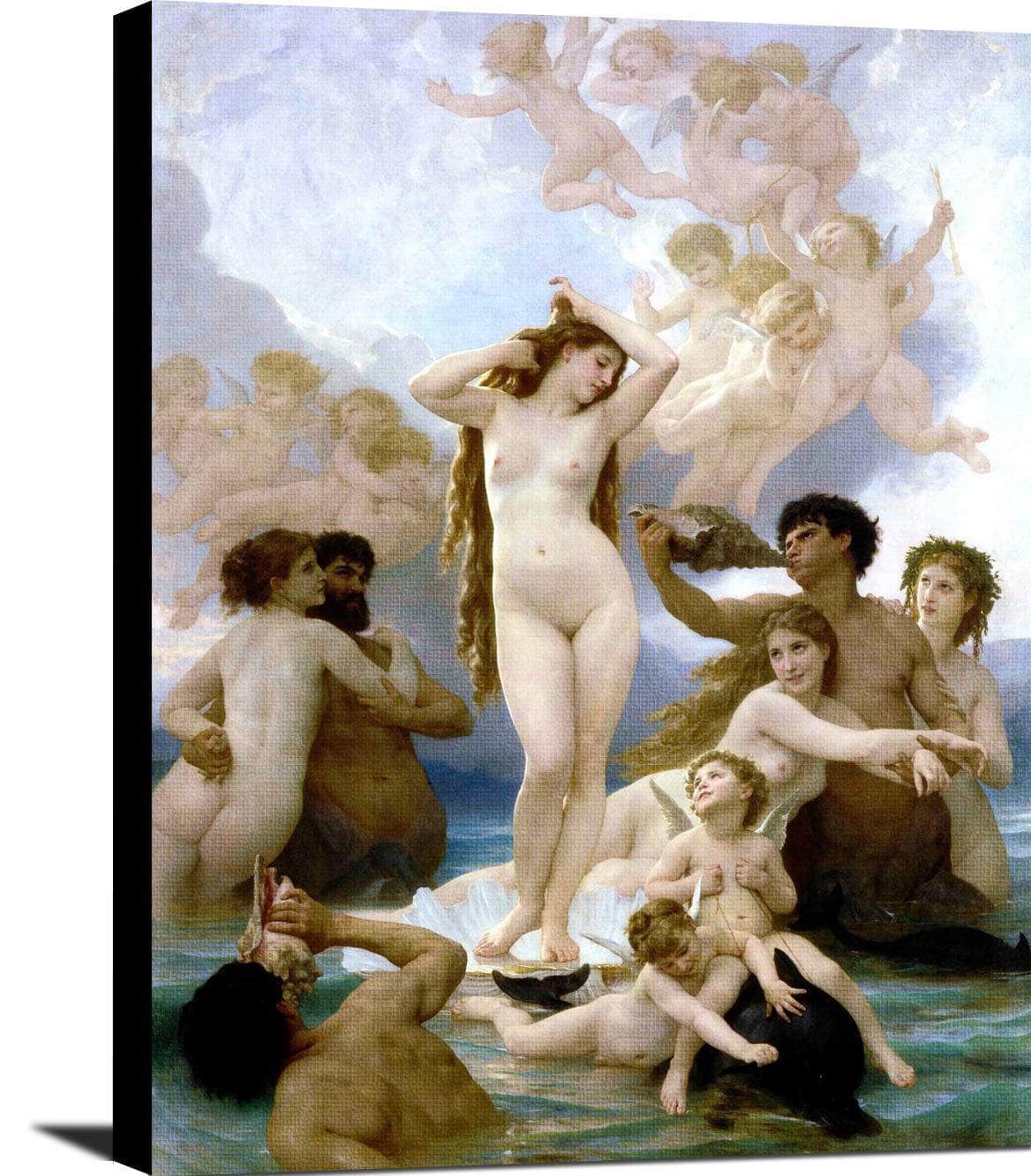 The Birth Of Venus Painting William-Adolphe Bouguereau Canvas Art - Image 2