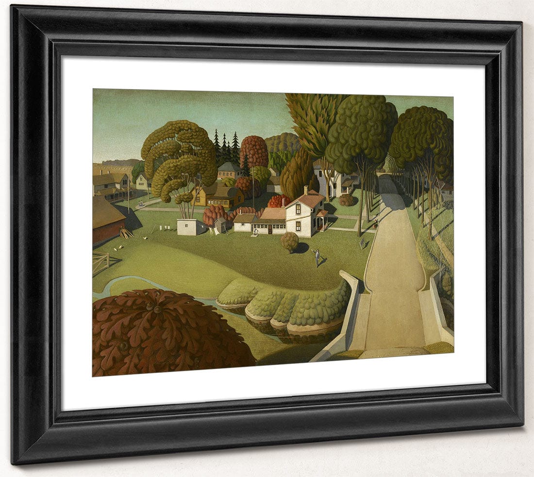 The Birthplace Of Herbert Hoover, West Branch, Iowa By Grant Wood - Image 2
