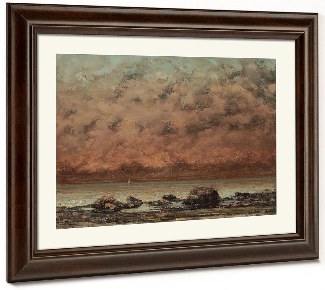 The Black Rocks At Trouville By Jean Desire Gustave Courbet - Image 5