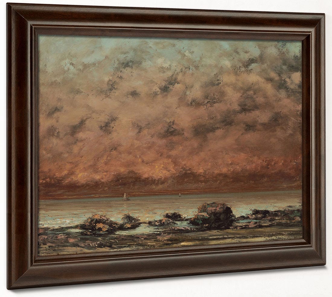 The Black Rocks At Trouville By Jean Desire Gustave Courbet - Image 6