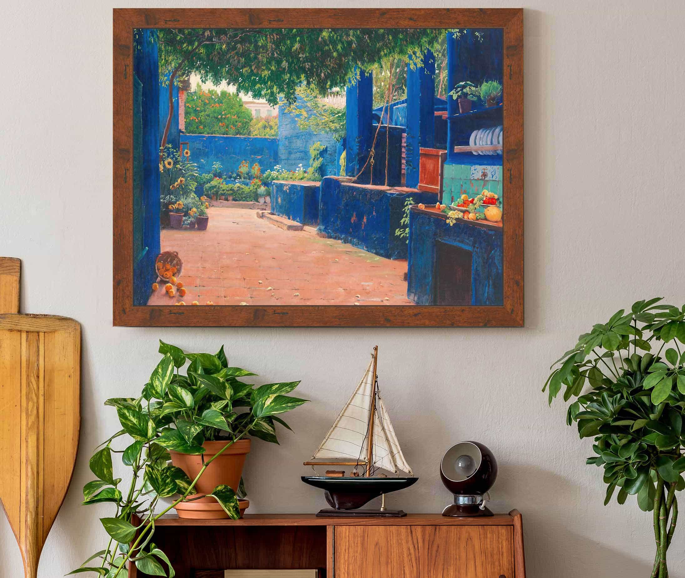 The Blue Courtyard Arenys by Santiago Rusinol - Image 3
