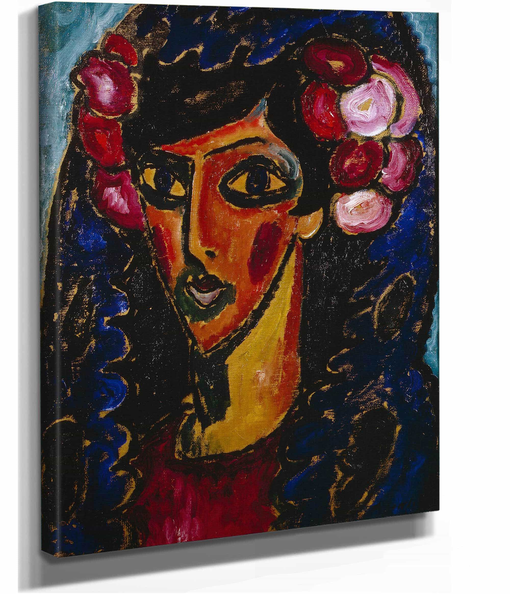 The Blue Mantilla by Alexej Von Jawlensky - Image 2