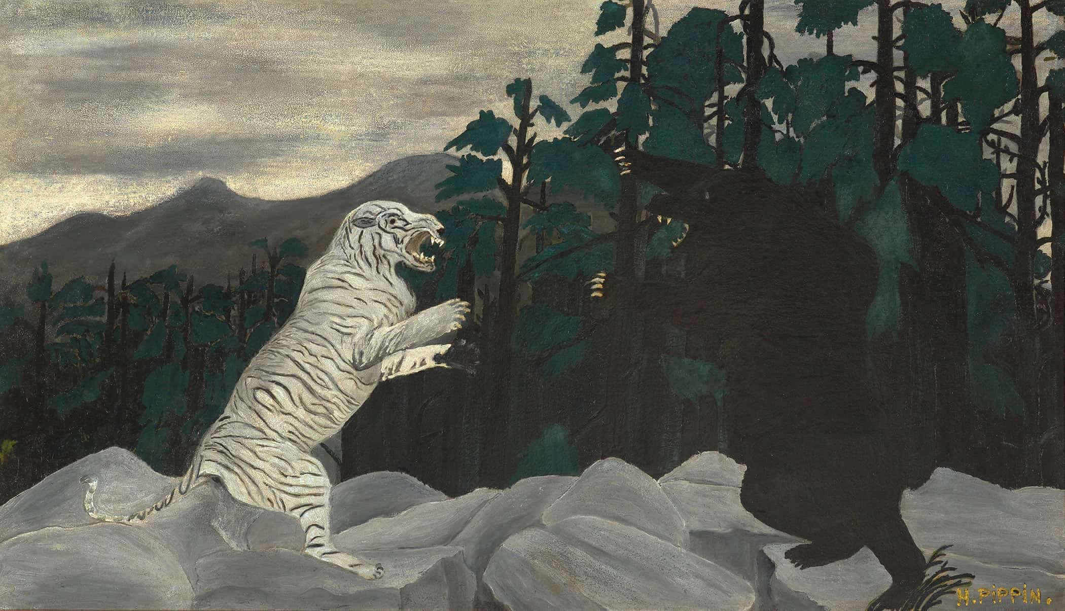 The Blue Tiger by Horace Pippin - Image 2
