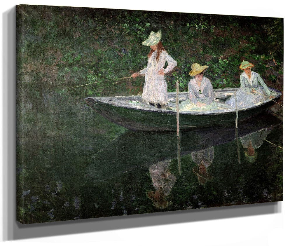The Boat At Giverny By Claude Monet