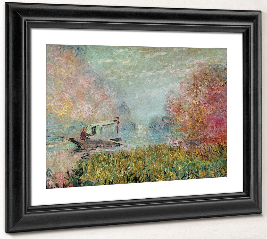 The Boat Studio On The Seine By Claude Monet - Image 4