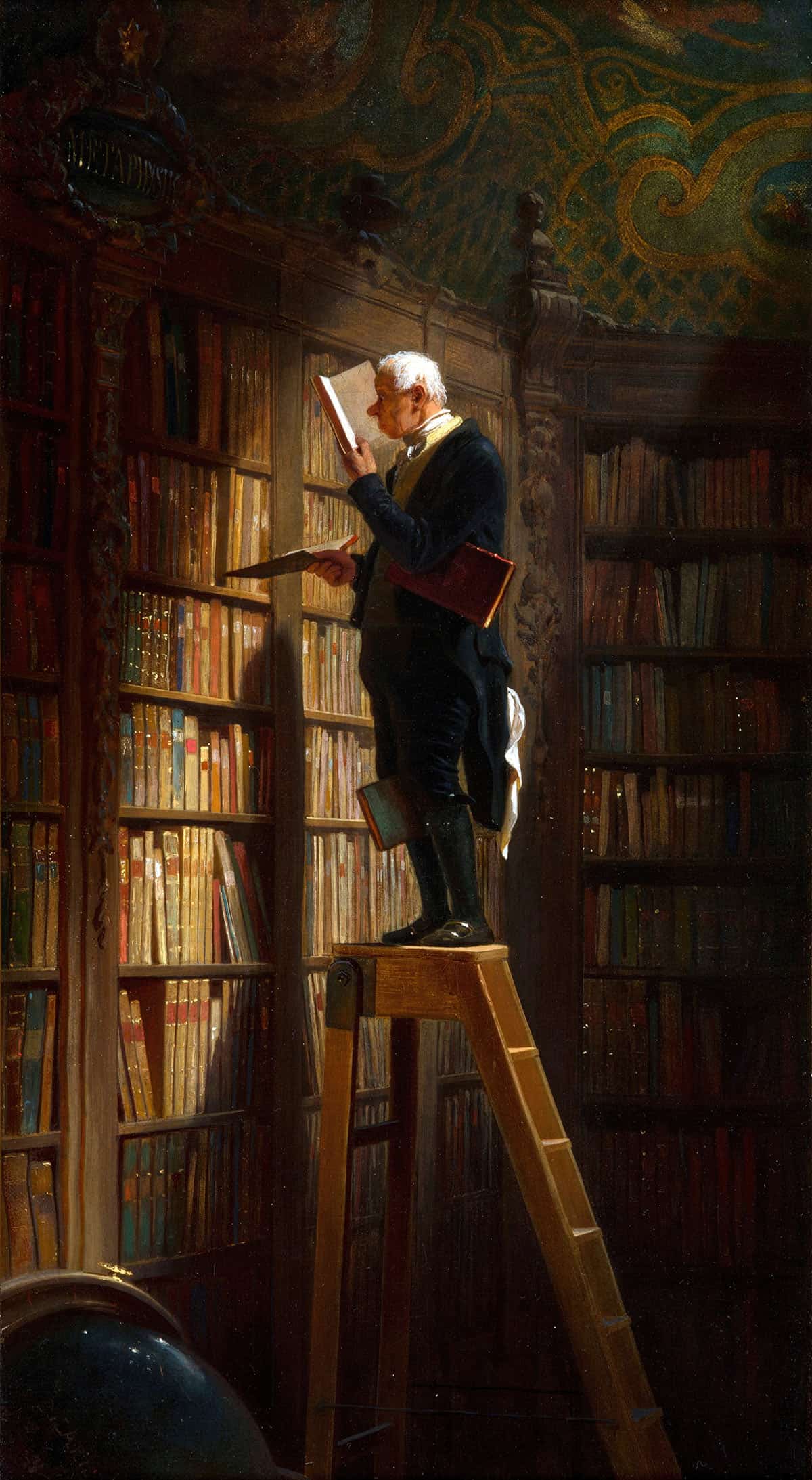 The Bookworm by Carl Spitzweg - Image 3