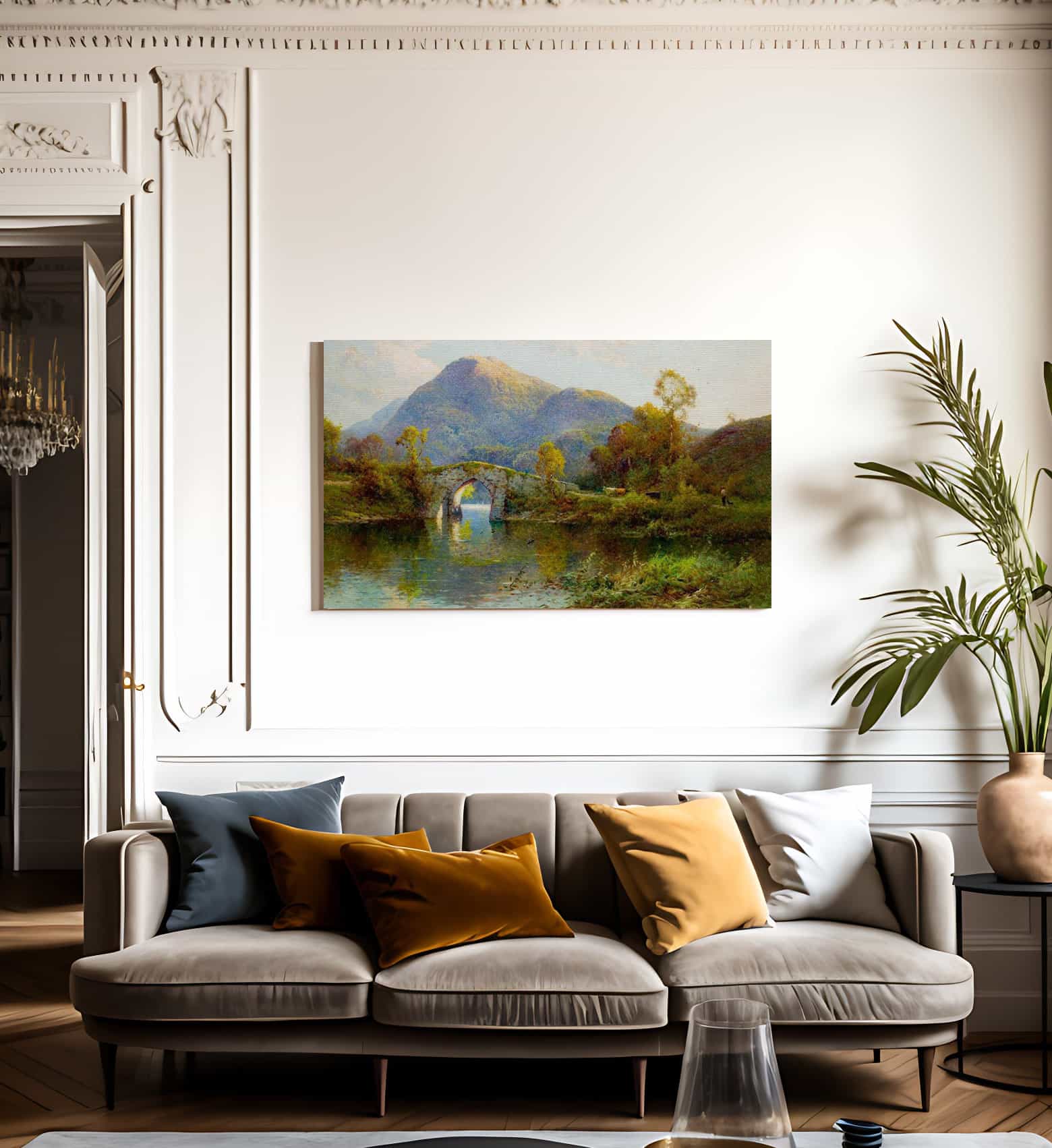 The Brickeen Bridge Killarney By Alfred De Breanski - Image 3