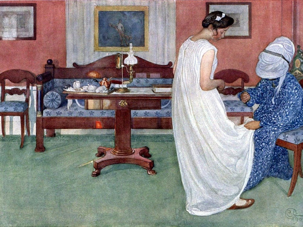 The Bridesmaid By Carl Larsson - Image 7