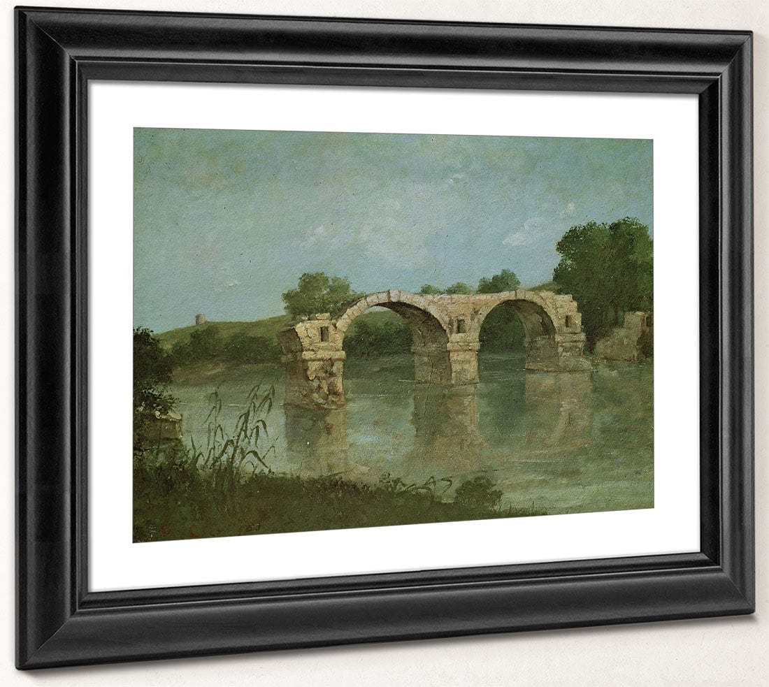 The Bridge At Ambrussum By Jean Desire Gustave Courbet - Image 4