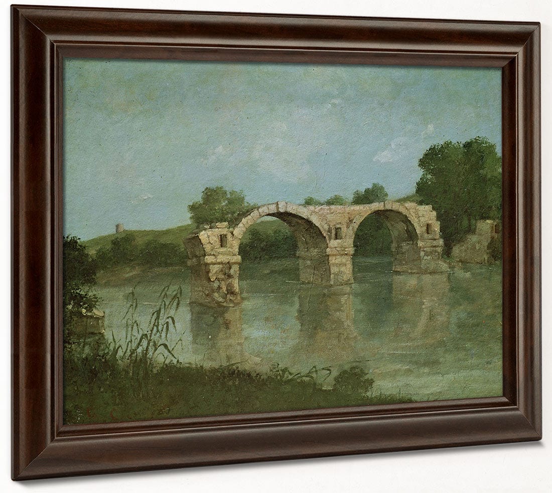 The Bridge At Ambrussum By Jean Desire Gustave Courbet - Image 6