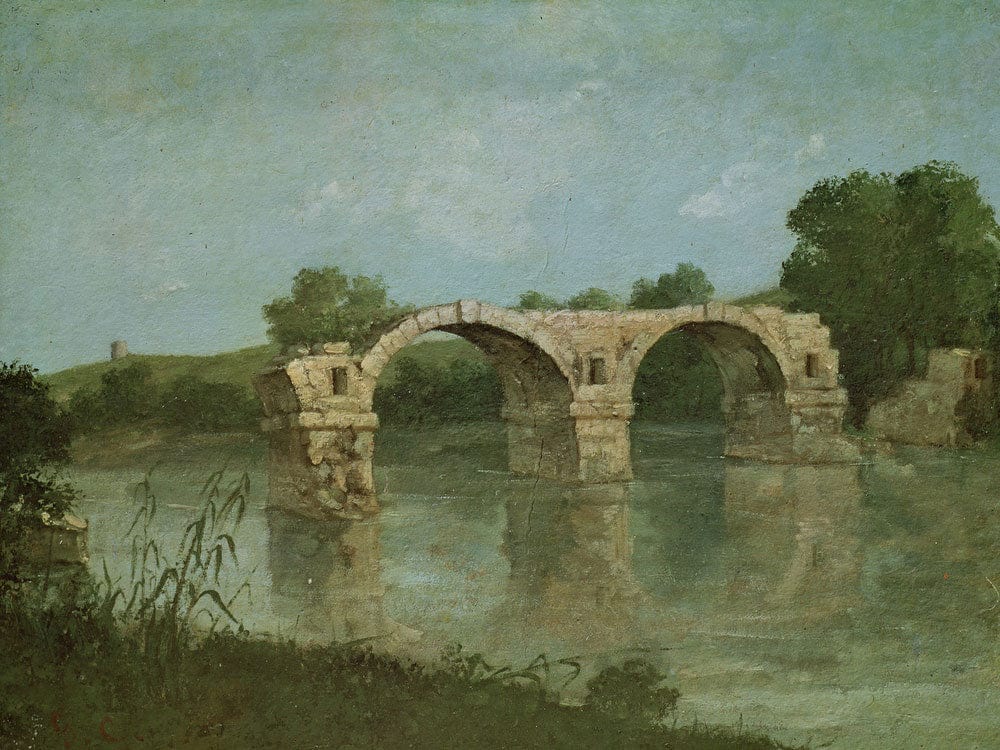 The Bridge At Ambrussum By Jean Desire Gustave Courbet - Image 7