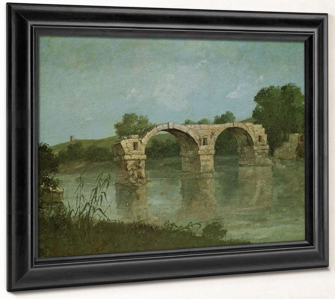The Bridge At Ambrussum By Jean Desire Gustave Courbet - Image 8
