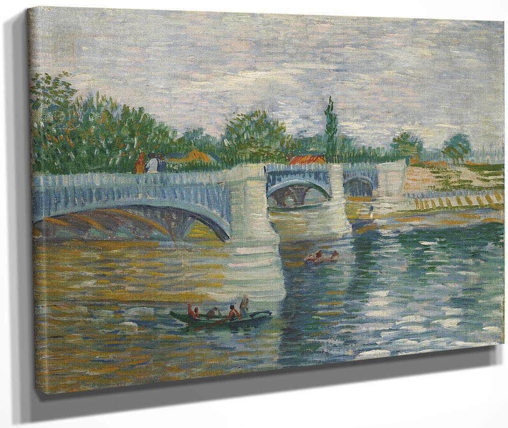 The Bridge Of Courbevoie Paris May Jul 1887 (El Puente De Courbevoie) By Vincent Van Gogh