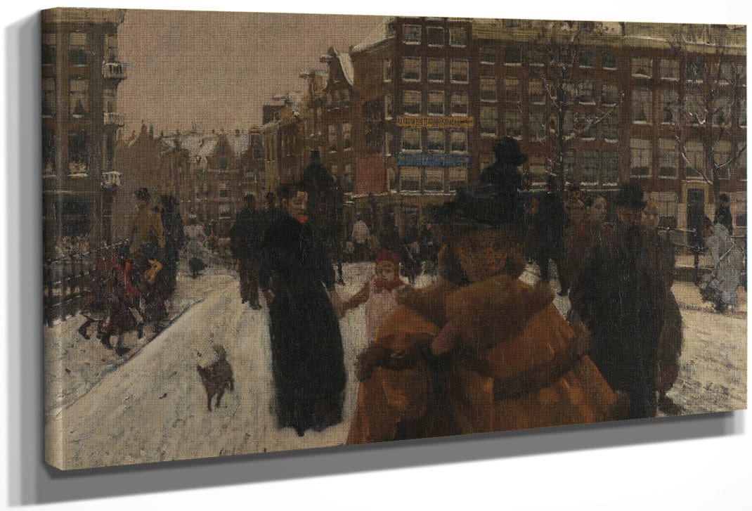 The Bridge Over The Singel At The Paleisstraat Amsterdam By George Hendrik Breitner