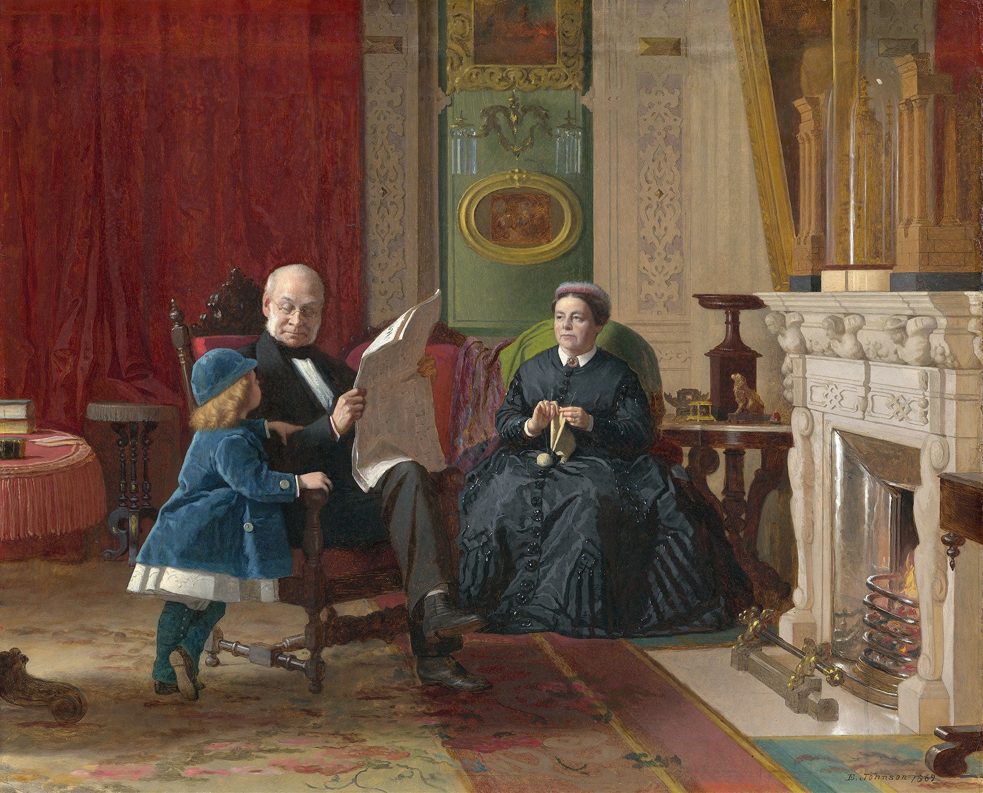 The Brown Family by Eastman Johnson - Image 2