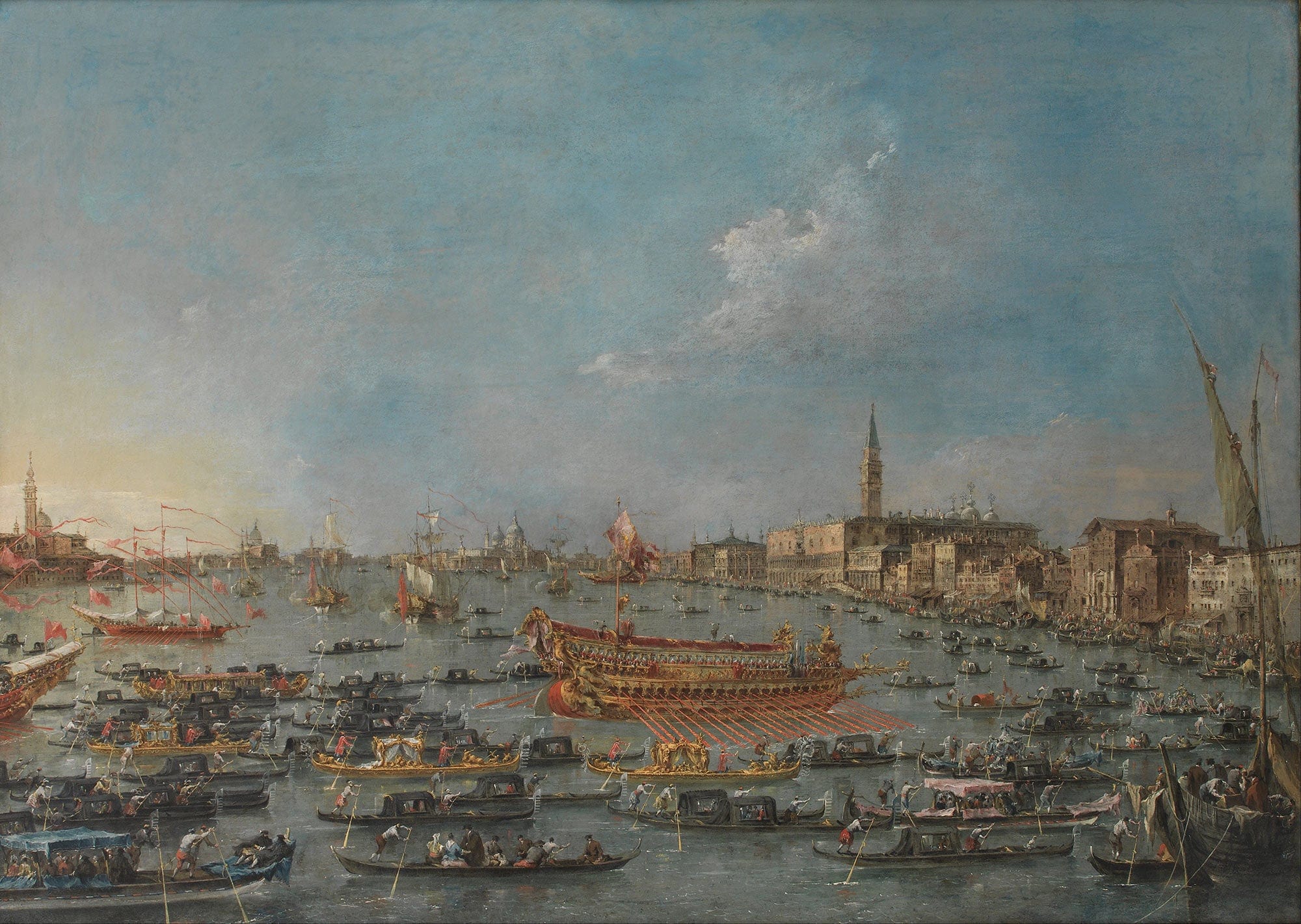 The Bucintoro Festival Of Venice by Francesco Guardi - Image 2