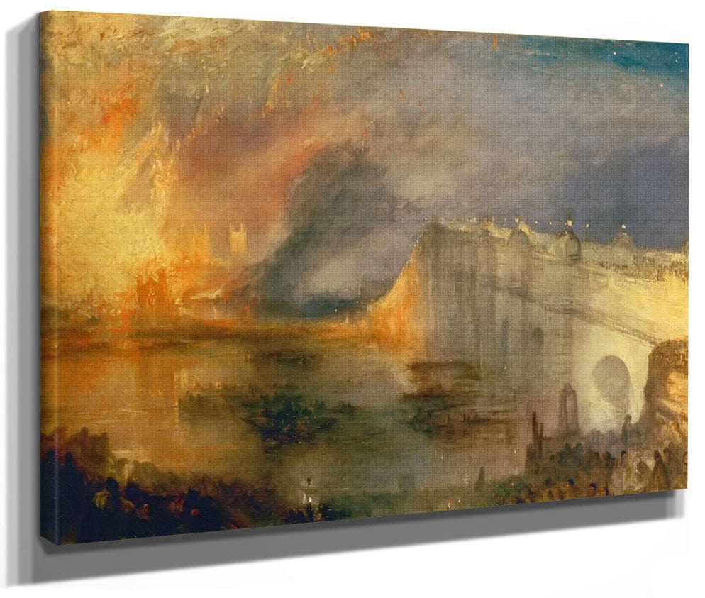The Burning Of The Houses Of Lords And Commons By Jwm Turner
