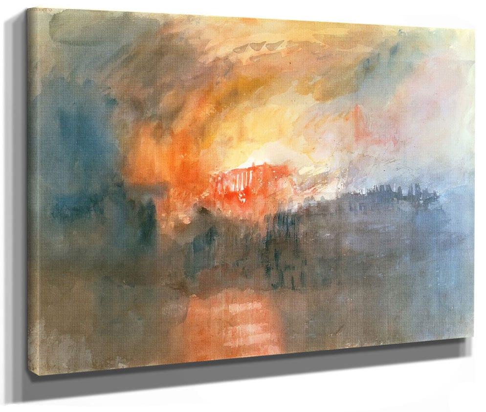 The Burning Of The Houses Of Lords And Commons Sketchbook By Jwm Turner