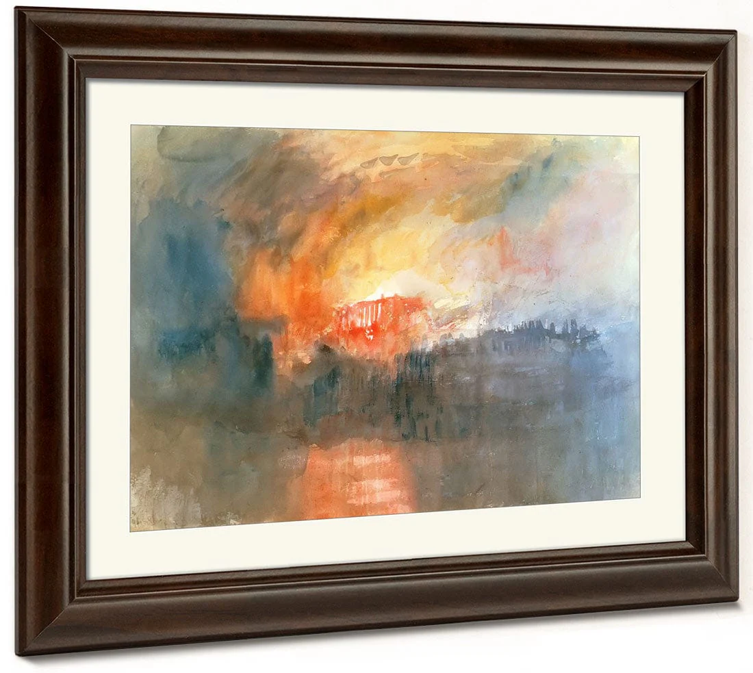 The Burning Of The Houses Of Lords And Commons Sketchbook By Jwm Turner - Image 5