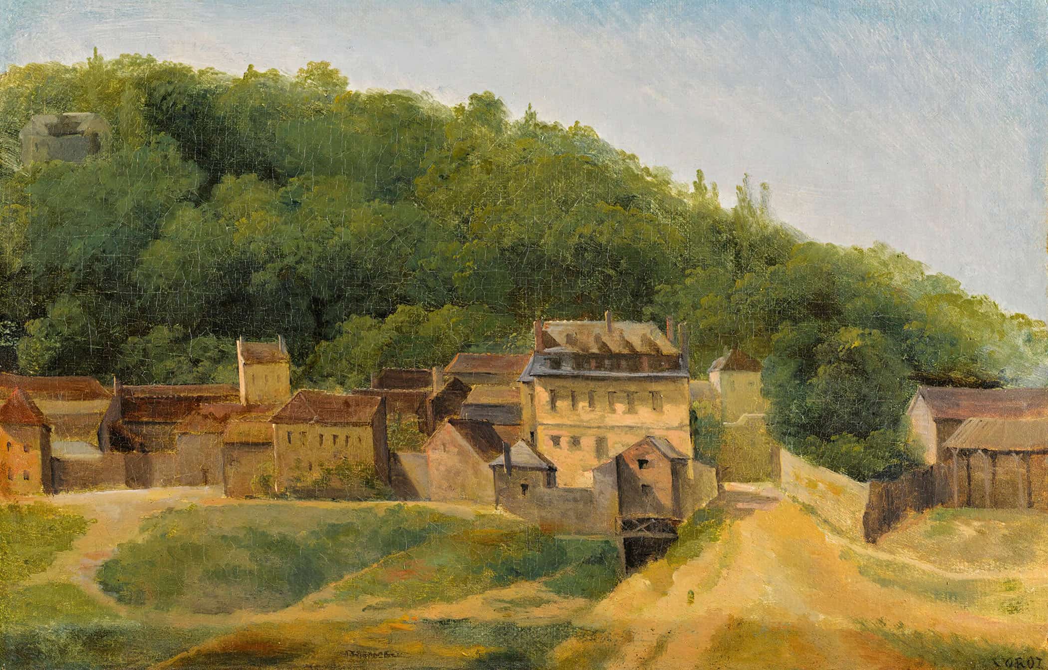 The Cabassud Houses Ville Davray by Jean Baptiste Camille Corot - Image 2