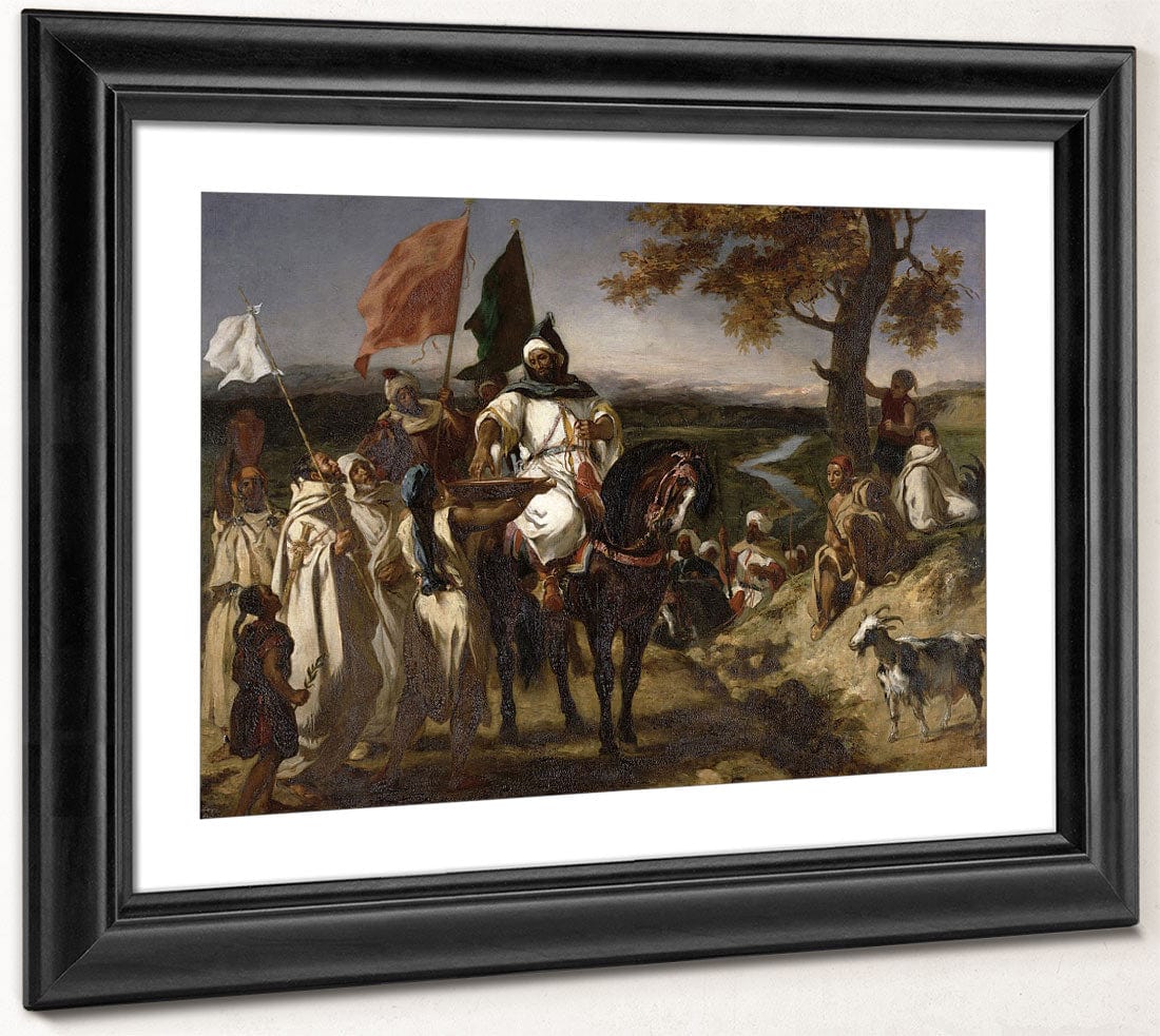 The Caid, Moroccan Chief By Ferdinand Victor Eugene Delacroix - Image 2