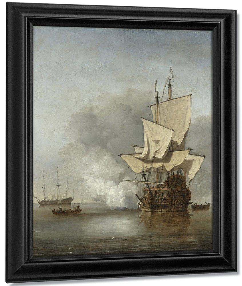 The Cannon Shot By Willem Van De Velde Ii - Image 7
