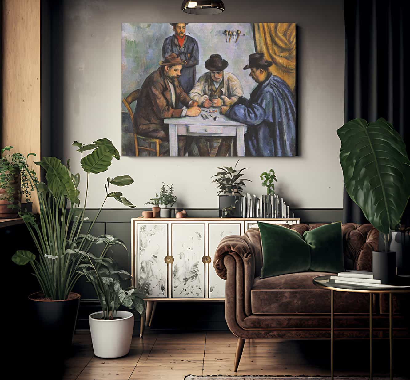 The Card Players 1 By Paul Cezanne - Image 2