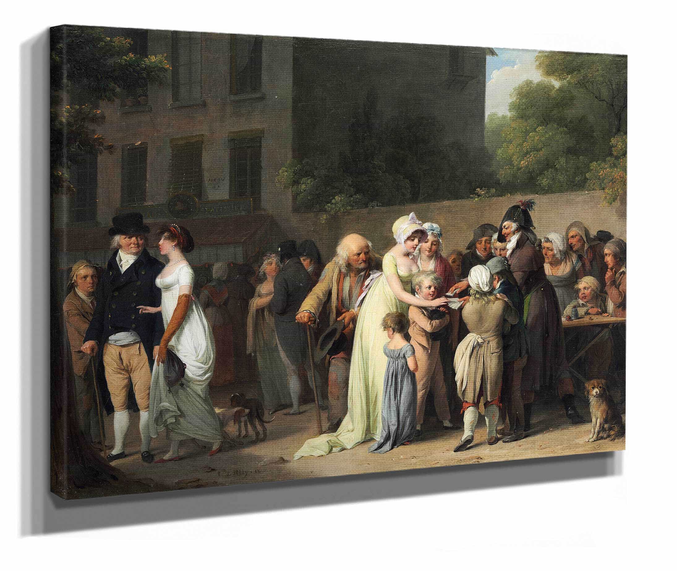 The Card Sharp On The Boulevard by Louis Leopold Boilly - Image 2