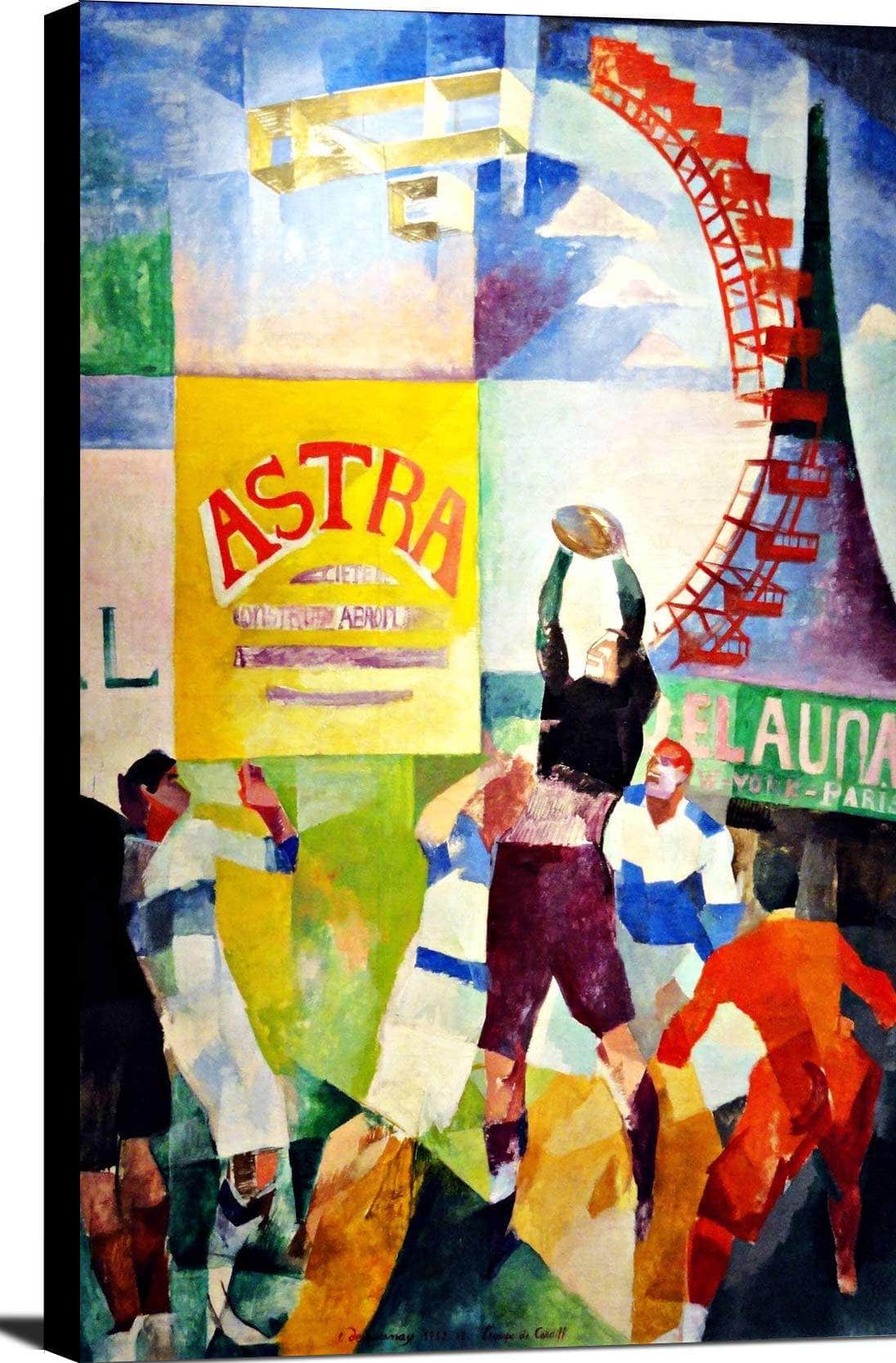 The Cardiff Team Painting Robert Delaunay Canvas Art - Image 2