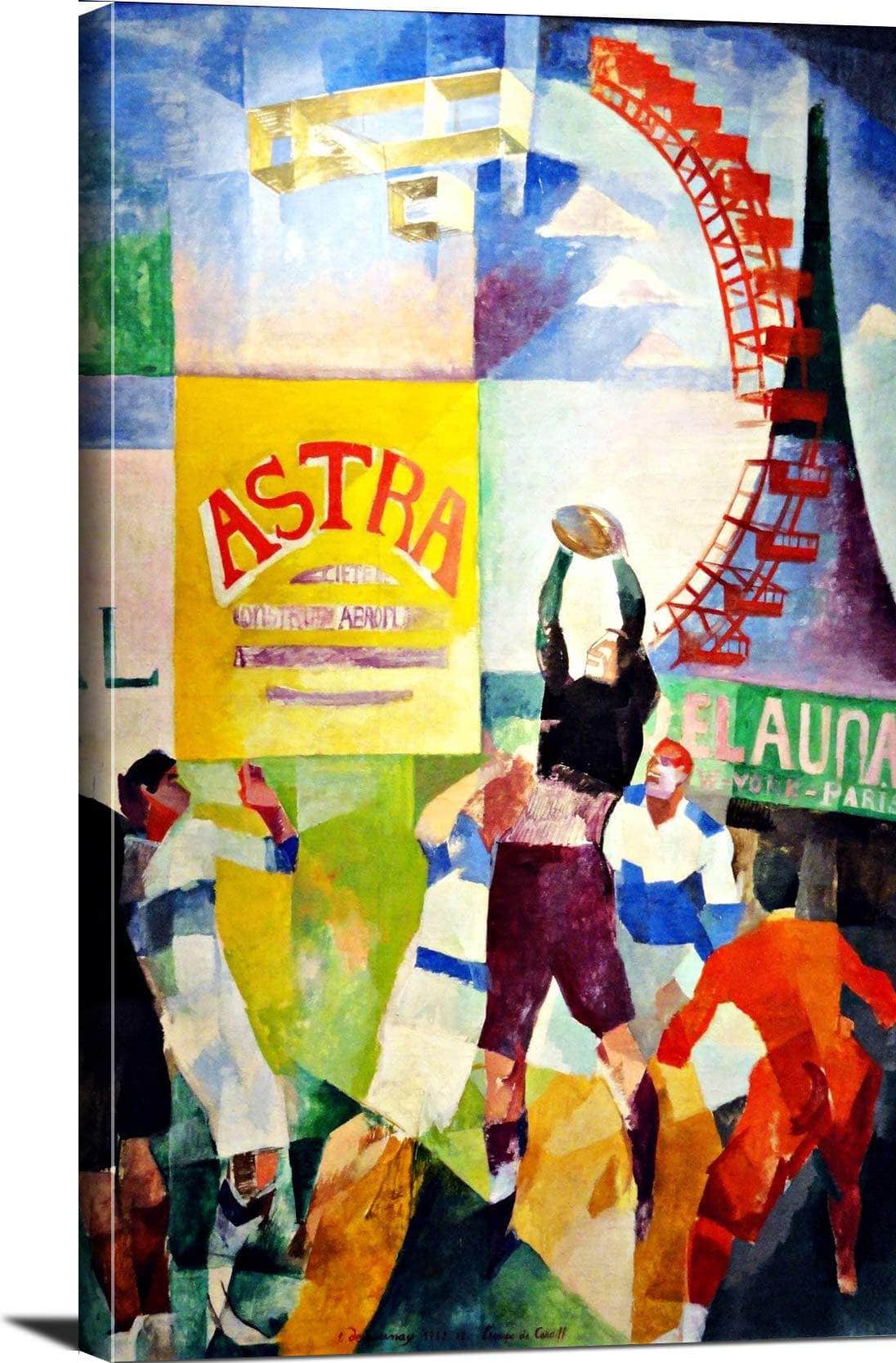 The Cardiff Team Painting Robert Delaunay Canvas Art - Image 3