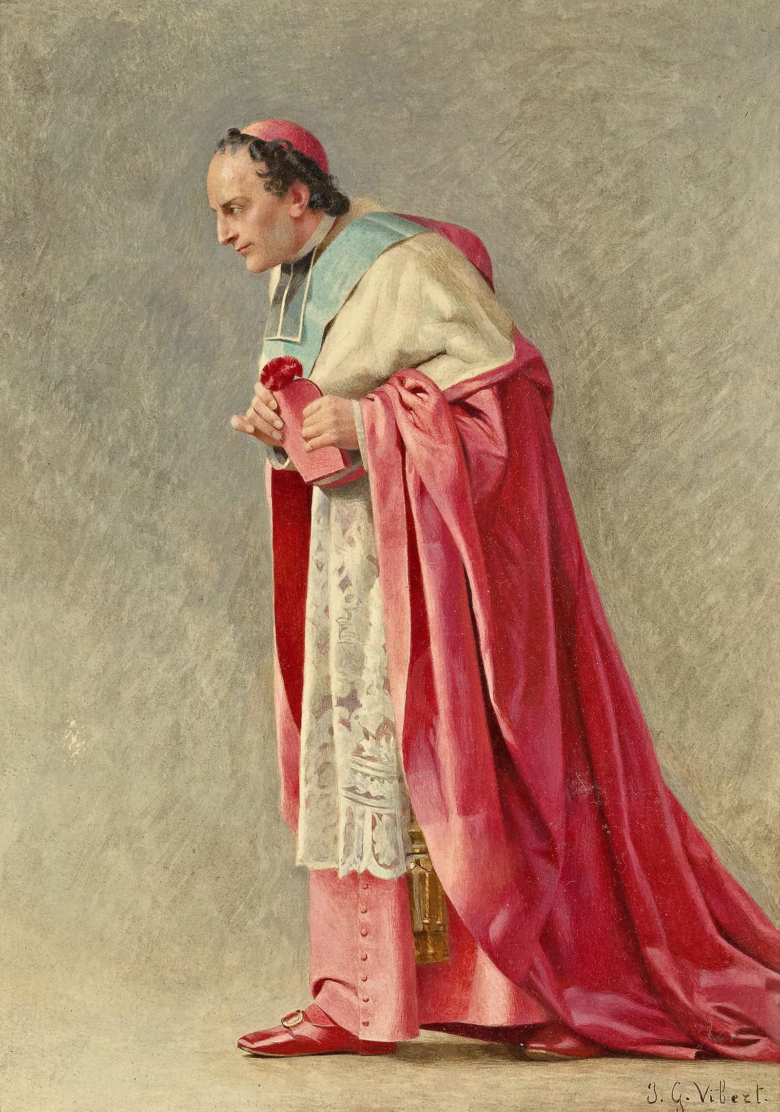 The Cardinal by Jehan Georges Vibert - Image 3
