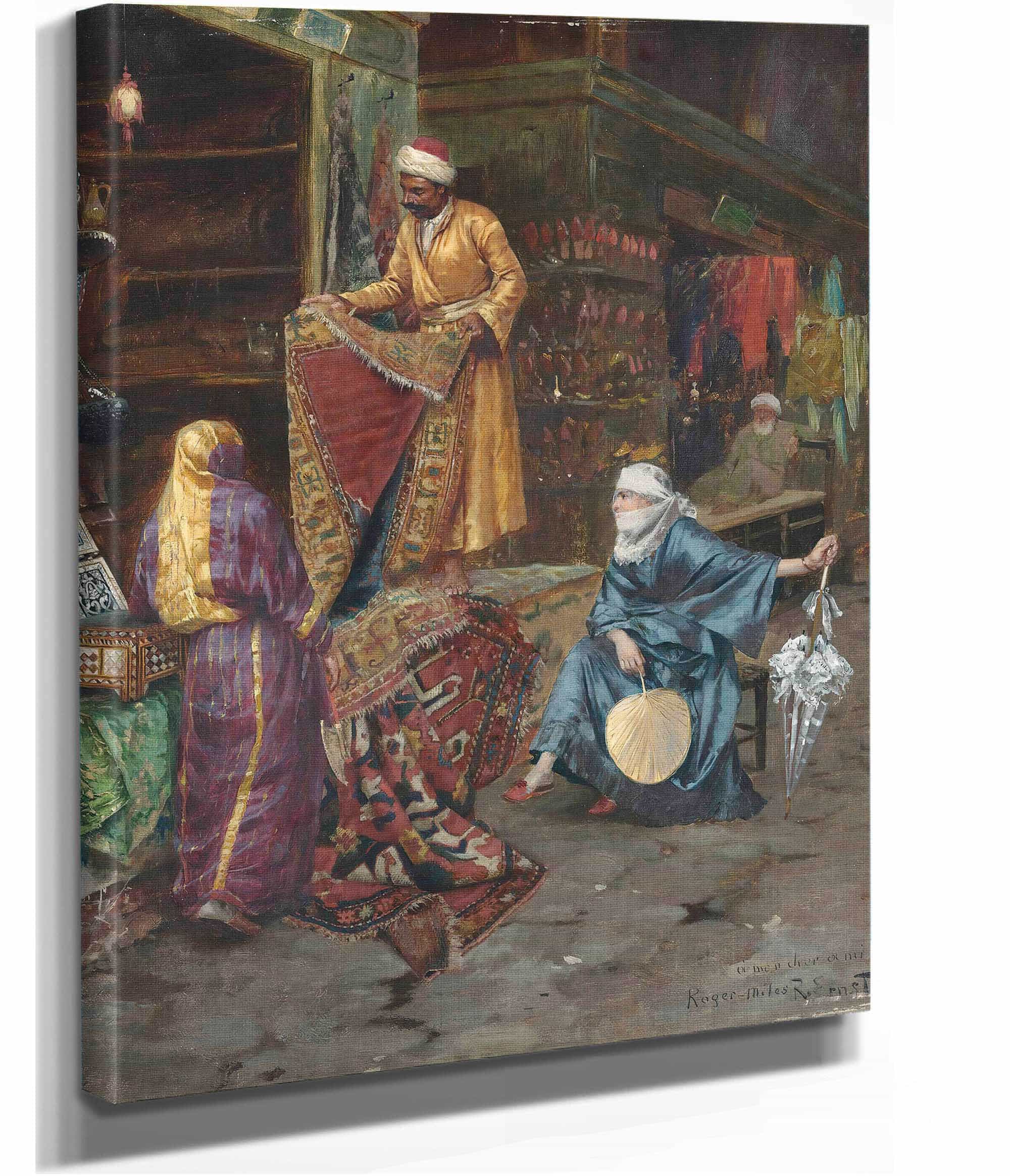 The Carpet Seller by Rudolf Ernst - Image 2